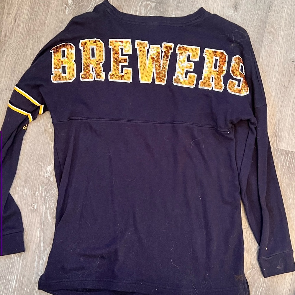 PINK Milwaukee Brewers CREWNECK